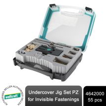 Undercover Jig Pocket Hole Set - Complete 55 Piece Set For Pocket Holes And Woodworking Joinery - Wolfcraft