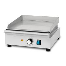 Grillplatte Bratplatte Plancha Grill Elektrisch 1400w Aus Edelstahl Grillfläche Glatt 32x26cm, Thermostat, Temperatur 50-300°c, Spritz & Wärmeschutz, 