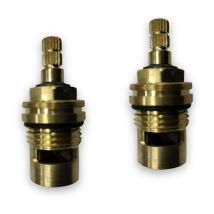 Keramikkopf 1/4 Drehung 1/2" Gewinde 20 Zähne Paar