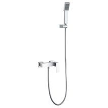 Imex - Set Doccia Con Monocomando Modello Pisa Colore Grigio Finitura Cromo [ ]