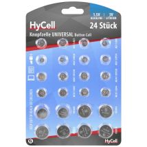 Hycell Gmbh - Hycell Kit Batterie A Bottone A Seconda 2x Ag 1, Ag 3, Ag 4, Ag 5, Ag 8, Ag 10, Ag 12, Ag 13, Nonché Ogni 2 X Cr 1620,