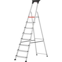 Escabeau de 8 pasos de aluminio – Altura 1.81 m – Carga máxima 150 kg – SKU 7002608
