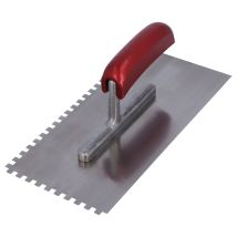 Glättekelle 280x130mm – Aluminiumstütze – Holzgriff – Werkzeug für Putz und Fliesenkleber – HELPMATE