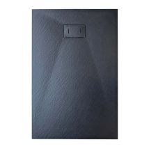 Idralite - Duschtasse Anthrazit Stein-effekt Mod. Strong 70x90 Cm