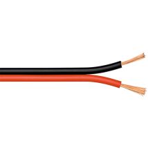 Ohm-easy - Cavo Dell'altoparlante Rossonero, Bobina Da 100 M, Sezione Trasversale 2 X 4,0 Mm. Lunghezza Del Cavo 100 M
