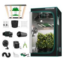Fc-e3000 Komplettes Wachstumszelt Mit 100 X 100 X 180 Cm Vollspektrum Led Wachstumslicht Indoor Variable Intensity Wachstumslicht Mit 4 'lüftung Mars 