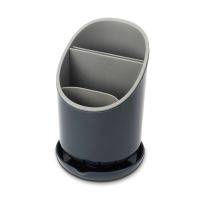 Escurrecubiertos Joseph Joseph Dock, Organizador Para Cubiertos Y Cuchillos, Compartimentos Para Separación, Drenaje Eficiente, Gris Oscuro/gris, Apto