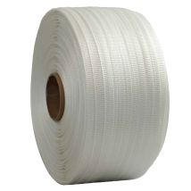 Reggia Tessile Intrecciata Rinforzata 19 Mm X 500 M - Qualità Pro Tecplast Ft - Alta Resistenza 750 Kg - Reggia Con Fili Intrecciati