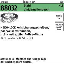 Heico - Keilsicherungsscheibe R 88032 Hlb-16 Stahl Zinklamellenbesch. Breit