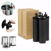 Pack Of 4 Filters For Gravity Water Filter Systems Compatible With Weeplow, Berkey, Berkefeld, Doulton Filtration Systems, Reduces Contaminants Up To 