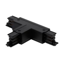 Led Line - Verbinder T Für 3-phasen-stromschiene Lumicanto Links Schwarz Mit Einspeisemöglichkeit Prime