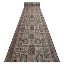 Alfombra De Pasillo Con Refuerzo De Goma Lotus Cassettes 39980 Oriental Beige / Rojo Lavable 100cm Beige 100x760 Cm