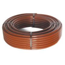Tubo cieco marrone 16 mm – 100 metri – Diametro 16 mm, Spessore parete 1,2 mm, Pressione massima 2,5 bar