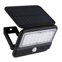 Wandlampe Mit Bewegungsmelder Led Solarleuchte Haustürlampe Fassadenleuchte Gartenlampe, 1x Led 400lm Neutralweiß, Bxh 14,4x10,4 Cm