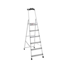 Artub – Scaletta standard a 6 gradini – Altezza poggiapiedi 119 cm – Acciaio resistente alla corrosione