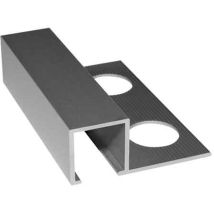 Profilo 'jolly' Per Rivestimenti Quadro In Alluminio H. 10,5 Mm - Lucido - 2,50 Mt Q.ta 2,5