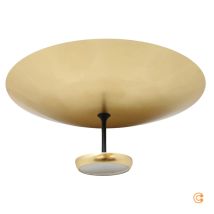 [neuwertig] B-ware Fabas Luce Deckenleuchte Deckenlampe Led Yuko Gold Schwarz Metall Dimmbar 23 Cm