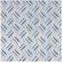 Alberts - Strukturblech, Riffel-prägung, Alu Natur, Bxlxs 600 X 1000 X 2,5 Mm