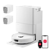 Roborock Qrevo S Pro Set Robot Aspirapolvere Lavapavimenti 18.500 Pa, Mocio Autopulente A 75°c, Spazzola Laterale Anti-groviglio, Svuotamento 