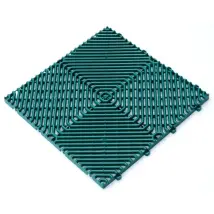 Carrelage En Plastique Vert À Motif Romboïdal 39x39