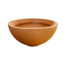 Jarrón De Diseño De Ø65 Cm Y H32 Cm De Diámetro, Fabricado En Polímero Impruneta Resistente Para Plantas De Interior Y Exterior