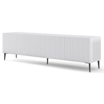 Bim Furniture - Mueble De Tv Ravenna B 200 Cm 4d Blanco Mate + Patas