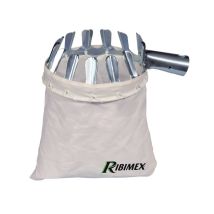 Ribimex Obstpflücker aus Metall mit Baumwolltasche – Ergonomisches Design – Robuste Konstruktion – Vielseitige Anwendung