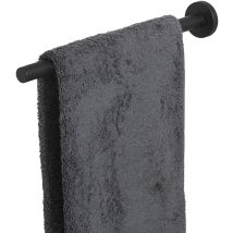Ausziehbarer Handtuchhalter Boston - Handtuchhalterung Ausziehbar 350-600mm, Edelstahl Schwarz Matt - Tiger