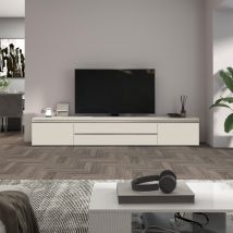Whous Mobile Porta Tv Magic Con 2 Ante Laterali 2 Cassetti Centrali Cashmere 240x40x40 Cm
