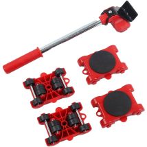 Leve Meubles Lourds,deplace Meubles Kit D'Outils Grands Et Petits Sans Effort,souleve Meuble Avec 4 Coussinets Élévateurs Et Roulettes Pour 