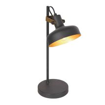 Prato Tischlampe – Schwarz – Metall – E14 – Retro – 2 Jahre Garantie