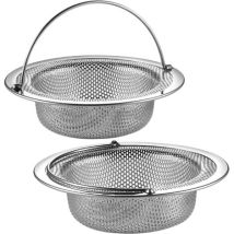 Lot De 2 Filtres D'Évier De Cuisine En Acier Inoxydable Pour Évier De Cuisine, Évier, Tamis Anti-obstruction(argent)