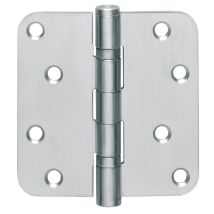 Intersteel - Kugellagertürscharnier Edelstahl Abgerundet 76x76 Mm Din Links / Rechts Matt Ausziehbarer Stift