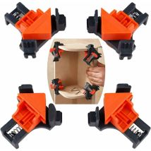 Lts Fafa - 4pcs 90 Degree Right Angle Clamp, Alldo Corner Clamps For Carpentry, Wood Frame Clip Tools, Woodworking Tools For Drilling, Cabinet Making