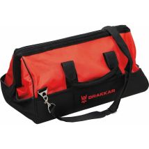 Drakkar – Textil Werkzeugtasche 520x300x320mm – 22 Taschen – Rot Schwarz – Professionell – Reißverschluss – 1,58kg