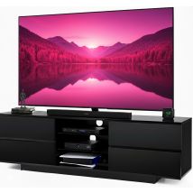 Homeology - Avitus Gloss Black Designer Stand Upto 65' Flat Screen Led And Lcd Tv Cabinet