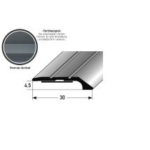Auer - Abschlussprofil / Abschlussleiste 'maryville', 4,5 Mm Einfasshöhe, Aluminium Eloxiert, Gebohrt-bronze Dunkel-900-selbstklebend