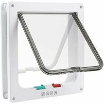 Swyeoot - Manual Cat Flaps And Doors, 4 Position Cat Flap, Tunnel Cat Flap Cover, Dog Cat Flap, Cat Door With Lock, Small Animal Cat Flaps, Cat Mate 