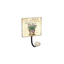 Nesu - Percha Pared 1 Pomo Porcelana Lavanda 4 Blanco