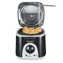 Friteuse Techwood Tff-86 1l 950w - 2 En 1 Fondue, Bac À Huile De Capacité 1l - Coloris Noir