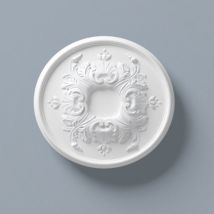 NMC – R1520 Ceiling Rose – 400mm Diameter – Lightweight Polyurethane – Pre-Primed White – Decorative Wall and Ceiling Element