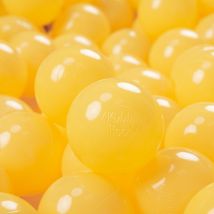 Kiddymoon Plastikbälle 7 Cm Gelb 100er-set