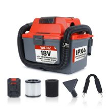 Stahlmann Vac912 Akku Nass Trockensauger 18v – Kabelloser Nasssauger Für Auto, Werkstatt & Garage Saugt Nass & Trocken Bläst Hepa