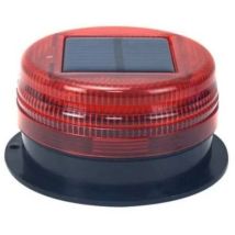 Lampe De Poche Magnétique Puissante Pour Toit Solaire, Lampe De Poche Pour Véhicule D'Ingénierie, Feu De Stationnement De Nuit Solaire,rouge