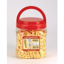 Vinmer - 800 Stück Krampusdübel 2/5 Beige Ø Bohrung 6 Mm - 133161