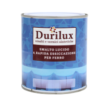 Smalto Sintetico Lucido Durilux Rosso A Rapida Essiccazione Per Ferro Formato 2.5 Lt - Confezione 1