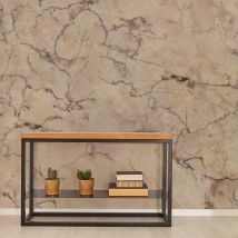 Papier Peint Panoramique Looks Marble 270 X 300 Cm Beige Rosé