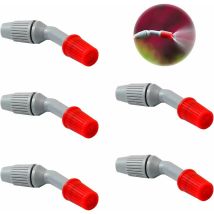 Set Of 5 Spray Nozzles, Garden Irrigation Spraying Accessories, Sprayer Replacement Parts, For Watering And Cleaning