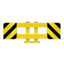 Juego de paneles de protección para estanterías – 465 mm de altura – Ajustable – Fácil montaje – Resistente – Amarillo-negro