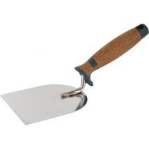 Triuso - Truelle De Stucateur En Inox - Col Droit - Manche Liège 100 Mm